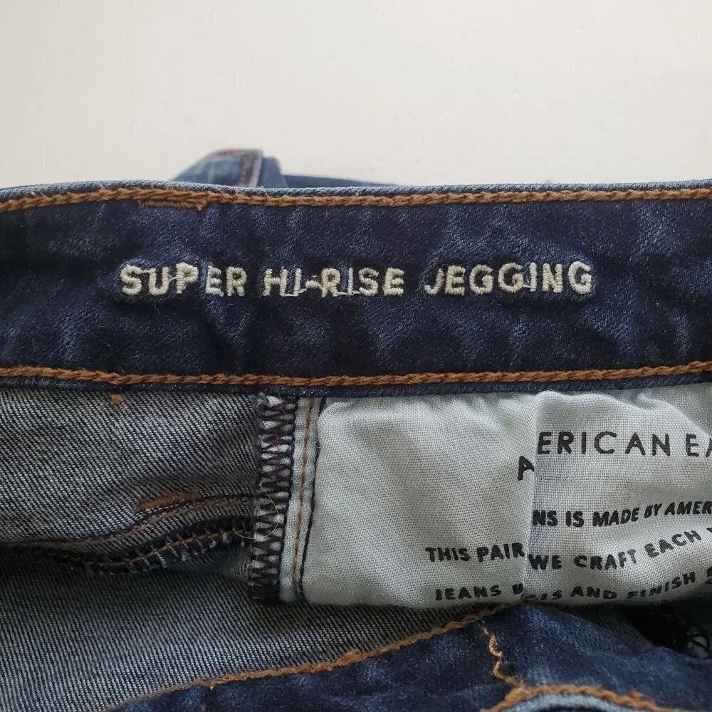 AMERICAN Eagle 0 Long Super Hi-Rise Jeggings skinny Jeans 360 Next Level Stretch